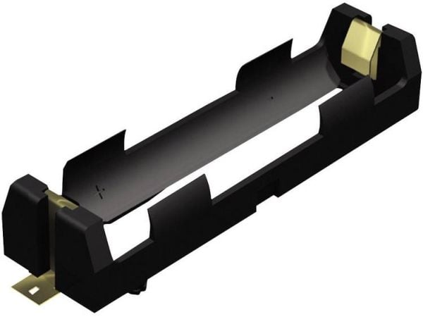 Keystone Electronics 1042 batteriholder for 1x18650 overflatemontering SMD (L x B x H) 86 x 20,65 x 14,86 mm