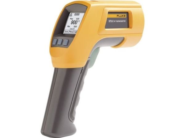 Fluke 572-2, F, °C, -30 - 900 °C, Sort, Gul, -22 - 1652 °F, 1 °C, 500 ms