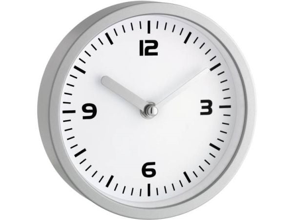 TFA-Dostmann 60.3012, Seinä, Quartz clock, Pyöreä, Hopea, AA, 1,5 V