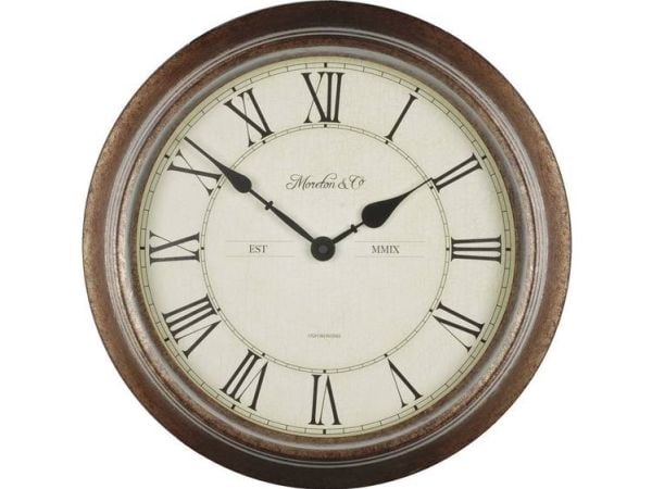Technoline WT 7006, Vegg, Kvartsklokke, Rund, Brun, Beige, Svart, Analog, Batteri