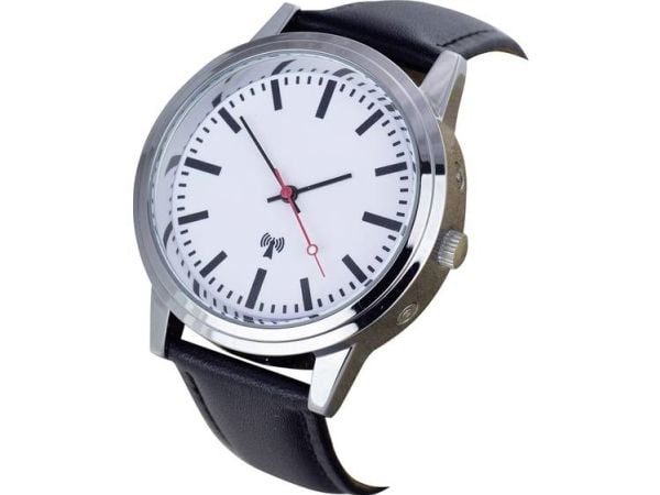 EUROTIME armbåndsur 62528 (Ø x H) 40 mm x 11 mm rustfritt stål/lær