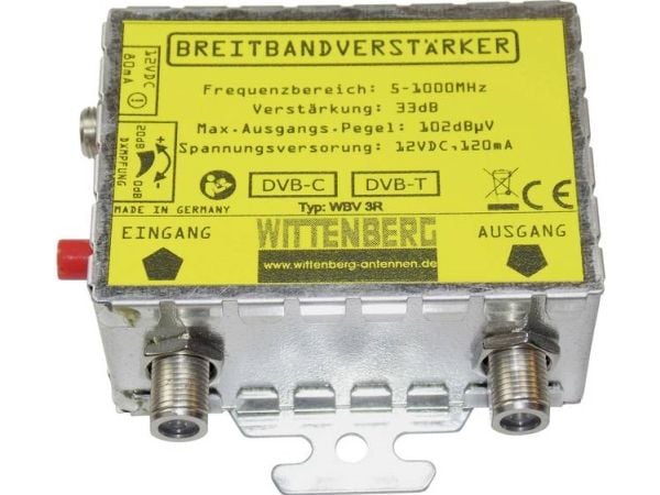 Wittenberg antenneforsterker WBV-3R DVB-T