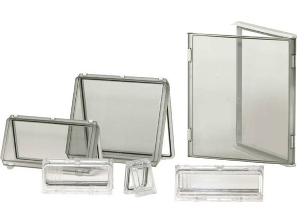Fibox EKP 30-G-2FSH Kotelon kansi Kansi Harmaa (L x S x K) 380 x 280 x 30 mm Polykarbonaatti Harmaanvalkoinen (RAL 7035) 1 kpl 1 kpl