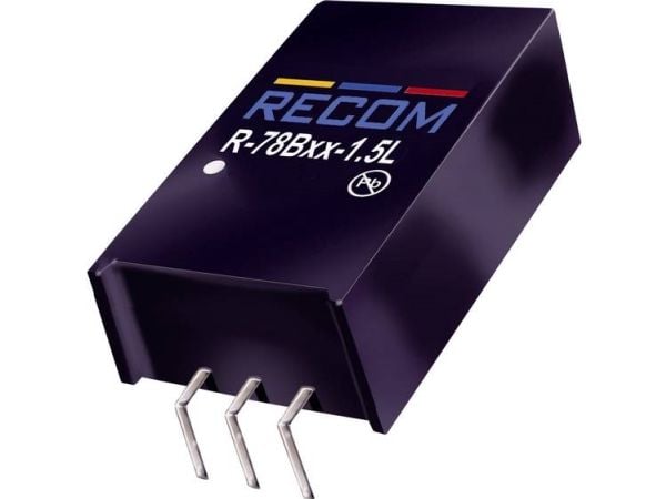 RECOM R-78B3.3-1.5L DC/DC-muunnin, piirilevy 3,3 V/DC 1,5 A 5 W Lähtöjen määrä: 1 x