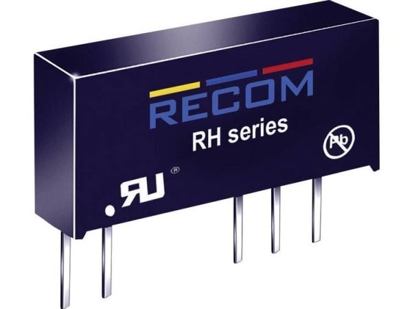 RECOM RH-0515D DC/DC-muunnin, tulostus 5 V/DC 15 V/DC, -15 V/DC 33 mA 1 W Lähtöjen määrä: 2 x