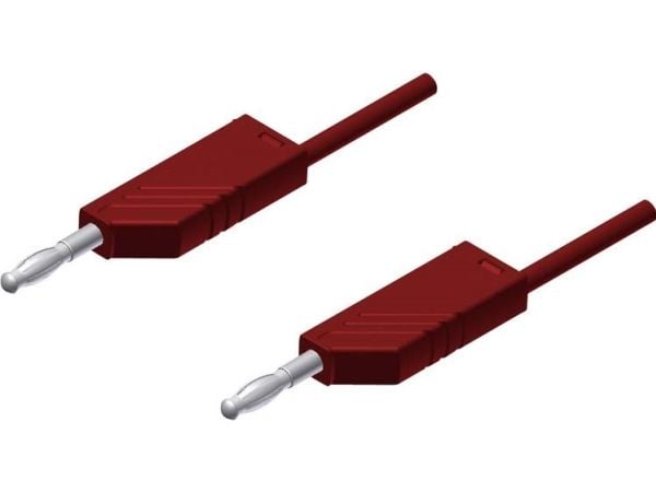 Hirschmann MLN 25/2,5, Testkabel, Röd, PVC, Polyamid, CAT I, -15 - 70 ° C, 250 mm