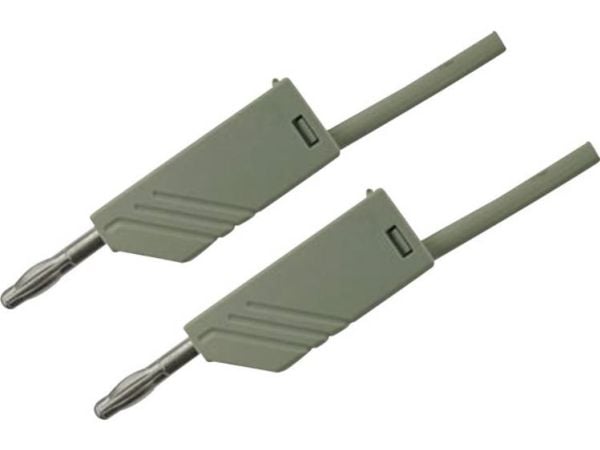 SKS Hirschmann MLN 50/2,5 GR Prøveledning [Lamelstik 4 mm - Lamelstik 4 mm] 0.50 m Grå 1 stk