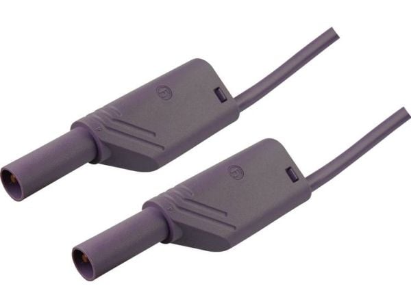 SKS Hirschmann MLS WS 200/2,5 Säkerhetsprovledning [Lamellanslutning 4 mm - Lamellanslutning 4 mm] 2,00 m Violett 1 st