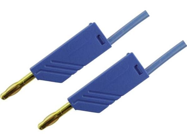 Hirschmann Test & Measurement MLN 150/2,5 BL Prøveledning Lamelstik 4 mm Lamelstik 4 mm 1.50 m Blå 1 stk