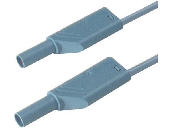 SKS Hirschmann MLS SIL WS 50/1 Turvatestausjohto [Lamellipistoke 4 mm - Lamellipistoke 4 mm] 0,50 m Sininen 1 kpl 1 kpl