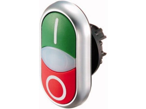 Eaton Dobbelt tryk grøn/rød - M22-Ddl-Gr-X1/X0