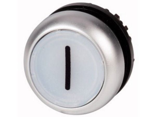 Eaton M22-DL-W-X1, Tryckknappsbrytare, Svart, Metallisk, Vit, IP66, IP67, IP69, 29,7 mm, 29,7 mm, -25 - 70 ° C
