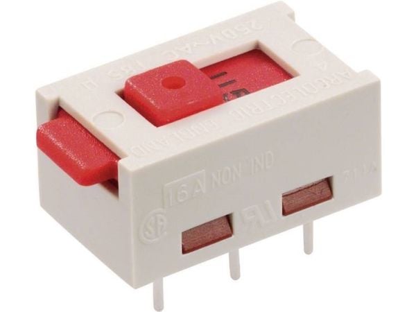 Arcolectric (Bulgin Ltd.) X22205CAAF Liukukytkin 250 V/AC 6 A 2 x On/On 1 kpl