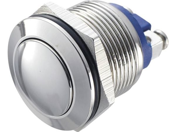 TRU COMPONENTS GQ 19B-N antivandal tryckknapp, 48 V/DC 2 A, 1 x Off/(On) tryck, IP65