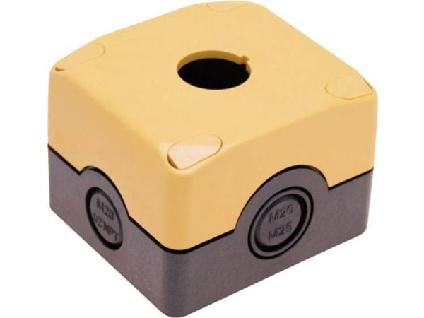 Pizzato Elettrica ES 31001 tomt hus 1 installasjonspunkt (L x B x H) 72 x 80 x 56 mm svart/gul 1 stk