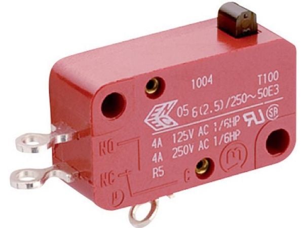 Marquardt 1004.0402 Mikrokontakti 1004.0402 250 V/AC 6 A 1 x On/(On) painikkeen pää 1 kpl