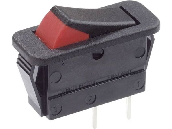 Arcolectric (Bulgin Ltd.) keinukytkin C1300XBAAG 250 V/AC 16 A 1 x Pois päältä / Päälle naksahtaen 1 kpl 1 kpl Arcolectric (Bulgin Ltd.) keinukytkin C1300XBAAG 250 V/AC 16 A 1 x Pois päältä / Päälle naksahtaen 1 kpl 1 kpl