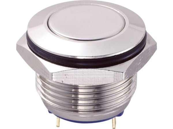 TRU KOMPONENTIT GQ16F-10/J/N Tunkeutumissuojattu painonappi 48 V/DC 2 A 1 x Pois päältä/(Päälle) painonappi 1 kpl