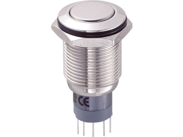 TRU COMPONENTS LAS2GQF-11Z/N/P Kestävä painekytkin 250 V/AC 3 A 1 x On/On Naksahdus 1 kpl