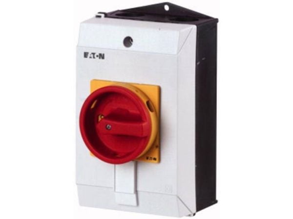 Eaton P1-25/I2/SVB, Vipukytkin, 3P, Punainen, Valkoinen, Keltainen, IP65, 100 mm, 115 mm