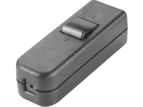 interBär 8006-004.01 Snorafbryder Sort 1 x Off/On 6 A 1 stk 1 stk