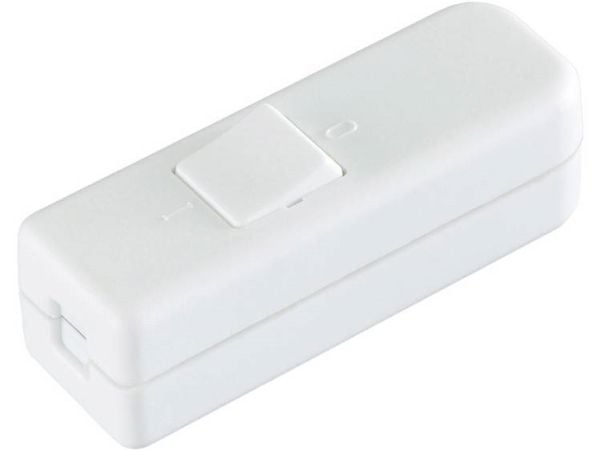 interBär 8006-008.01 Johtokytkin Valkoinen 1 x Off/On 6 A 1 kpl 1 kpl