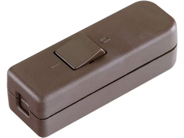 interBär 8006-009.01 snörströmbrytare brun 1x Off/On 6 A (1 st)