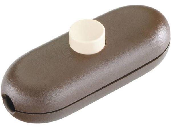 interBär Johdon välikytkin 1-napainen, on/off-kytkin 2 (1) A/250 Vac