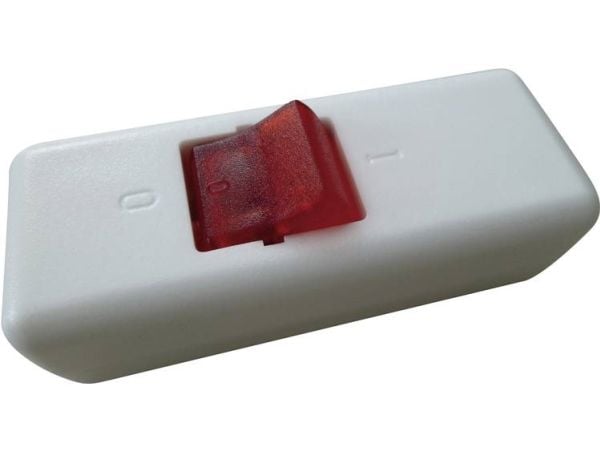interBär 8010-108.01 Snorafbryder Hvid, Rød 2 x Off/On 10 A 1 stk