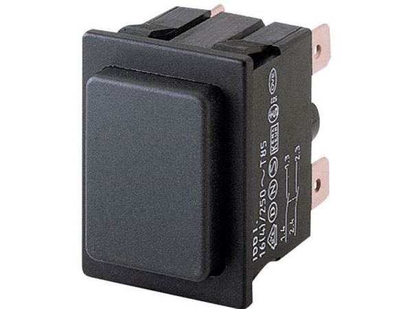 Marquardt 1661.0201 Painekytkin 250 V/AC 16 A 2 x Off/On Klikkende (L x B) 25 mm x 33 mm IP40 1 stk Marquardt 1661.0201 Painekytkin 250 V/AC 16 A 2 x Off/On Klikkende (L x B) 25 mm x 33 mm IP40 1 stk