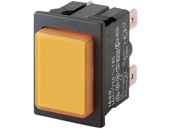 Marquardt 1662.0101 Painike 250 V/AC 16 A 1 x Pois päältä/(Päälle) Kosketus (L x S) 25 mm x 33 mm IP40 1 kpl 1 kpl
