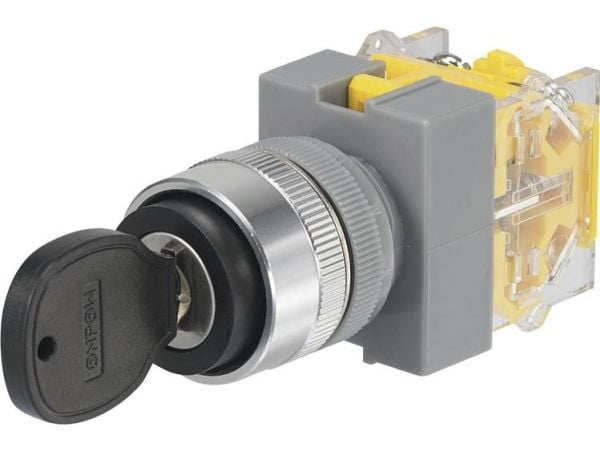 TRU COMPONENTS 704536 Y090-A-20Y/33 Avainkytkin 250 V/AC 5 A 2 x (On)/Off/(On) 2 x 45° IP40 1 kpl TRU COMPONENTS 704536 Y090-A-20Y/33 Avainkytkin 250 V/AC 5 A 2 x (On)/Off/(On) 2 x 45° IP40 1 kpl