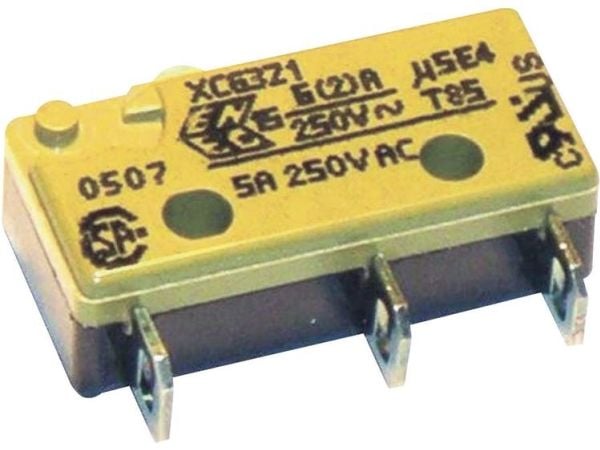 Saia mikrokontakti XCG3J1Z1 250 V/AC 6 A 1 x On/(On) IP40 painonappi 1 kpl
