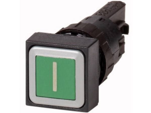 Eaton Q18D-11, Knapp, Sort, Grønn, Plast, IP65, 50 mm