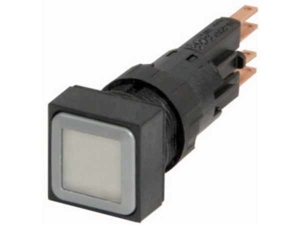 Eaton Q18LT-WS, Tryckknappsbrytare, Svart, Vit, IP65, 18 mm, 60 mm, 18 mm