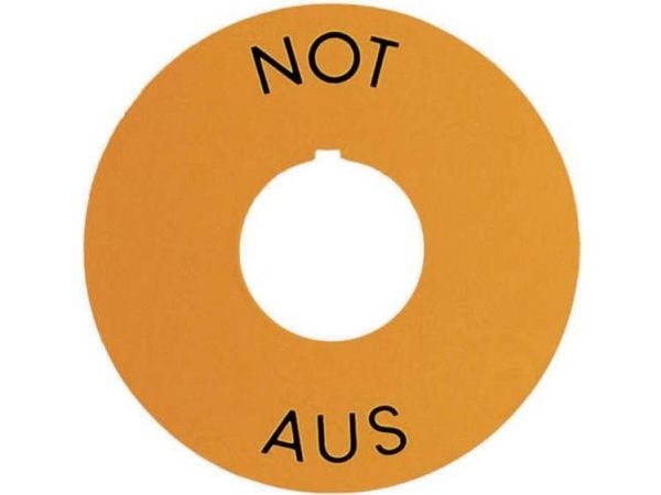 RAFI 5.76 204.101.0400 Betegnelsesskilt (Ø) 60 mm NØD-STOP 1 stk