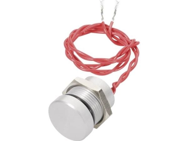 APEM PBAR1AF0000 Piezo-painike 24 V DC/AC 0,2 A 1 x Off/(On) Painikkeen pää IP69K 1 kpl