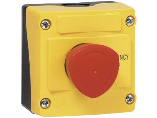 BACO LBX10510 Hätäpysäytyspainike, iskukytkin (sienenmuotoinen) kotelossa 240 V/AC 2,5 A 1 x katkaisukytkin IP66 1 kpl 1 kpl