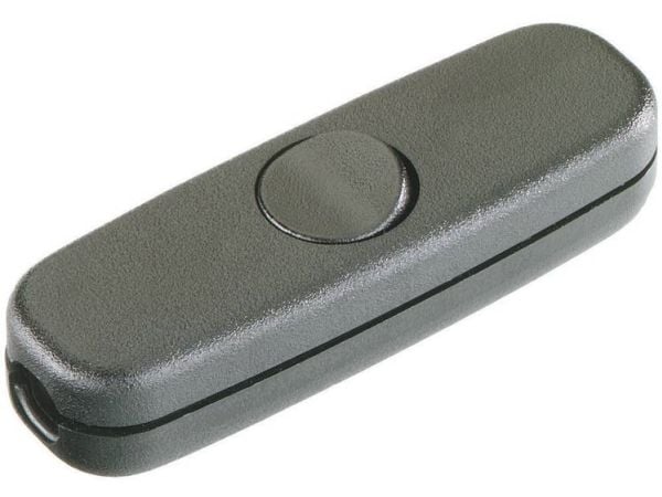 interBär Johdon välikytkin 250 V / AC 3 A 1 x on/off Musta
