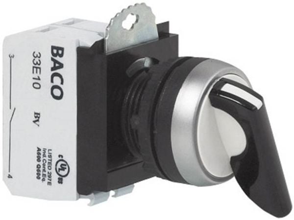BACO BAL21MR03A Option key L21MR03A front/ring i plast, förkromad svart 2 x 45° (1 st.)