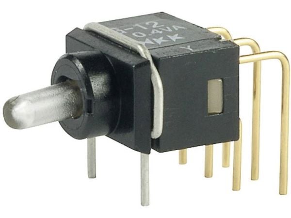 NKK-kytkimet G12AP Keinukytkin 28 V DC/AC 0,1 A 1 x On/On Klikkaava 1 kpl