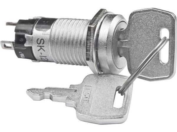 NKK Switches SK12BAW01 nyckelkontakt 250 V/AC 1 A 1 x On/On 1 x 90° (1 st)