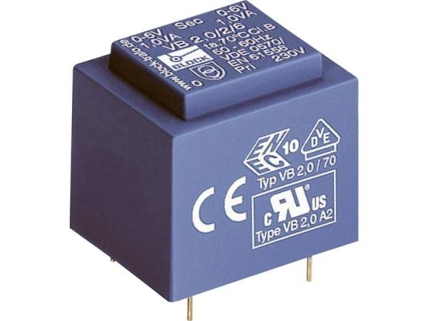 Lohko VB 3,2/2/15 Tulostusmuuntaja 1 x 230 V 2 x 15 V/AC 3,2 VA 106 mA