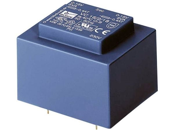 Block VC 3,2/1/15 printtransformator 1 x 230 V til 1 x 15 V/AC 3,20 VA 213 mA