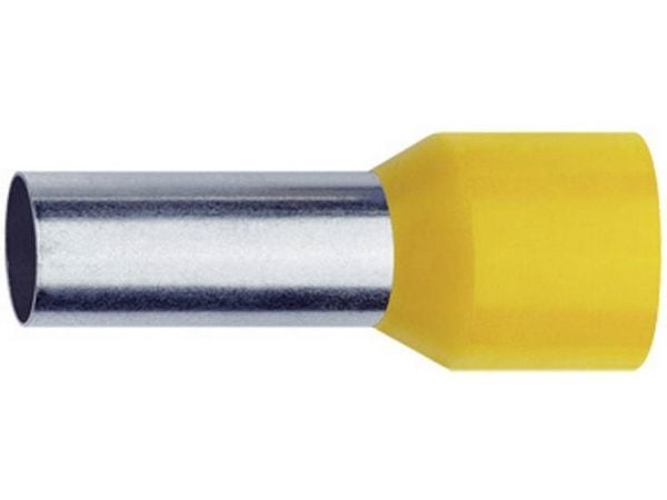 Klauke 47518, Peltipurkki, Keltainen, Kupari, Polypropeeni (PP), 6 mm², 3,5 mm, 2,6 cm