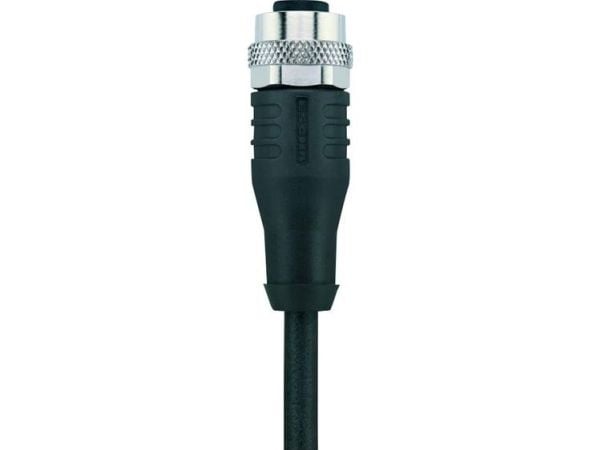 Escha 8046230 Anturi, toimilaitteen liitin, M12 Liitäntä, suora 5,00 m Napaluku (RJ): 4 1 kpl 1 kpl