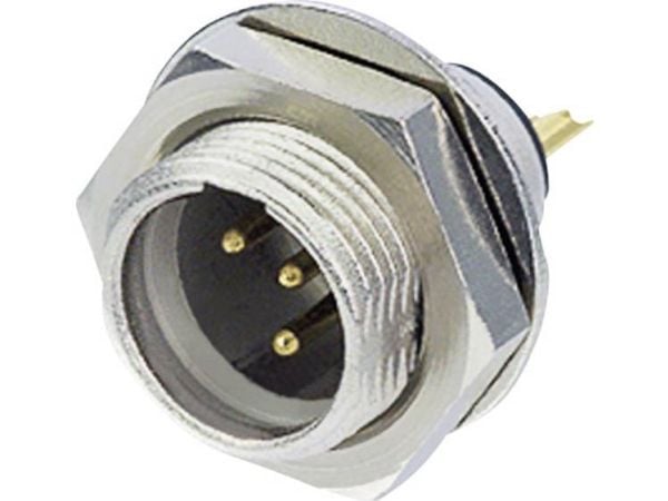 Rean AV RT5MPR Miniature-XLR-stik Stik, indbygning lodret Poltal: 5 Sølv 1 stk