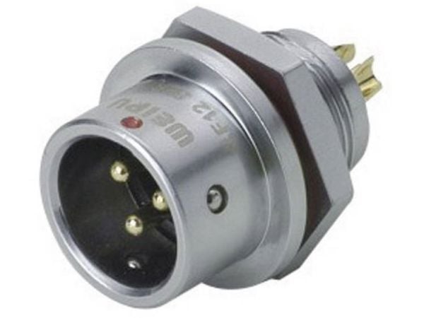 Weipu SF1212/P2 rundkontakt (SF12), 2-polet, serie (1 stk)