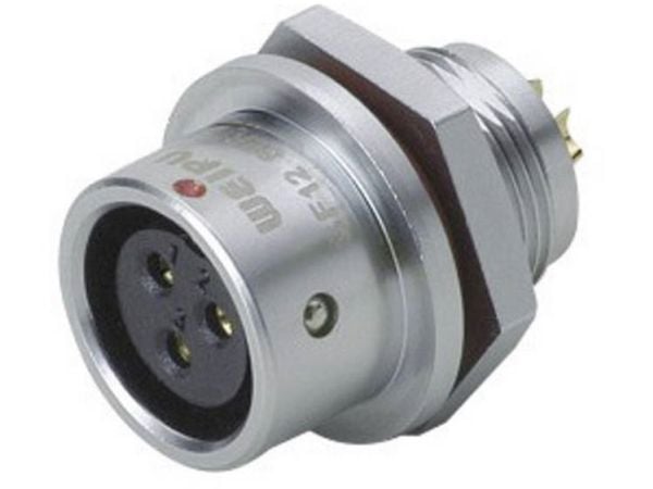Weipu SF1212/S3 Sirkulær kontakt Kobling, rett Samlet antall poler: 3 Serie (sirkulær kontakt): SF12 1 stk