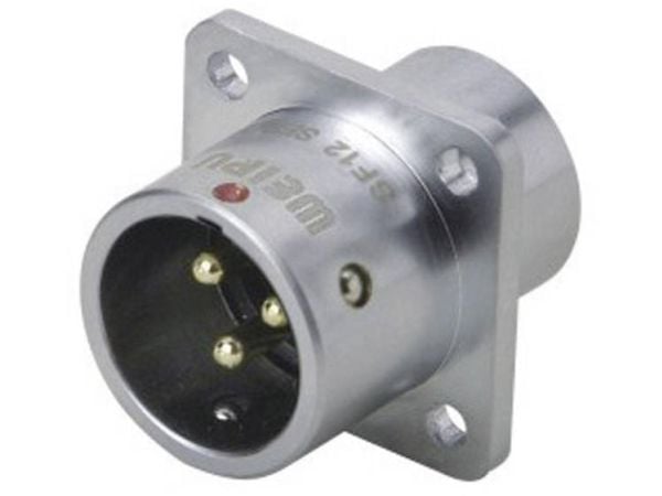 Weipu SF1213/P2 rundstift rett | 2-polet | serie SF12